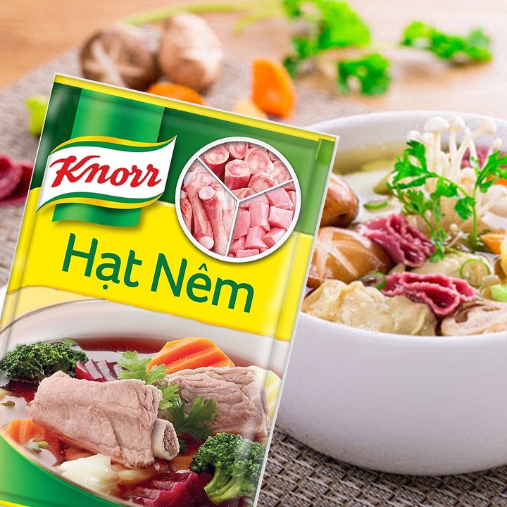Hạt nêm knorr từ thịt thăn xương ống gói 1.8kg