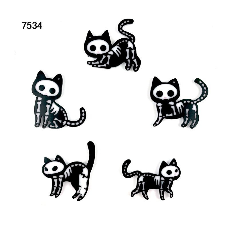 Khuôn Silicone Làm Móc Khóa Hình Mèo Sáng Bóng DIY