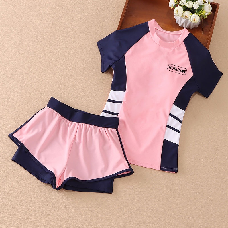 Bộ Đồ Bơi Chống Nắng Thời Trang Mùa Hè Cho Bé Gái 8-12-15 Tuổi