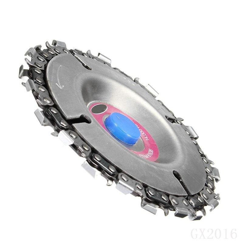 Đĩa cưa xích tròn, lưỡi cưa xích cắt gỗ, phay phá gỗ đa năng gắn máy mài 4 inch, 5 inch