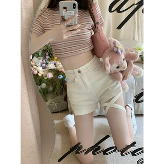 Quần Short Denim Lưng Cao Cột Dây 51479