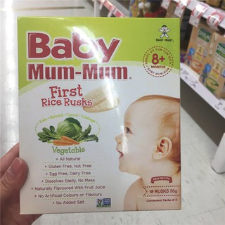 Bánh gạo ăn dặm cho bé Baby Mum-Mum nhập khẩu Úc