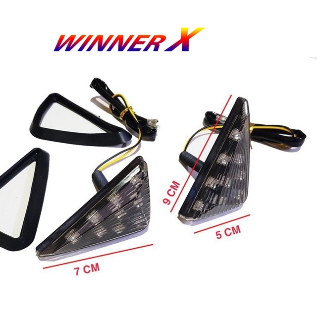 Đèn xi nhan tam giác 9 tim led Exciter, Winner X (giá 1 cặp)