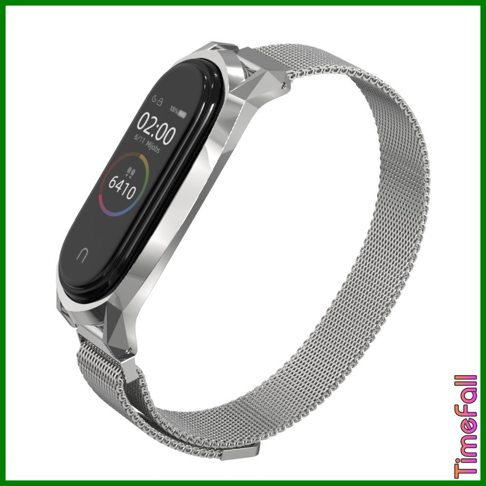 Dây đeo nam châm GT miband 4, MIBAND 3 chính hãng MIJOBS, dây đeo thay thế mi band 4, MI BAND 3 milanese loop GT(MIJOBS)