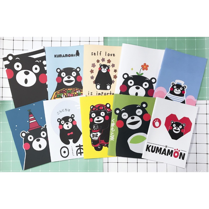 vở kumamon kẻ ngang S7VI37 tập thần tượng 25x17cm 80 trang giấy đẹp