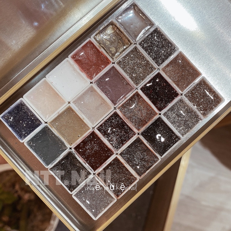 Set gel mix 24 màu chuyên tán vân đá ĐÀI