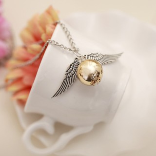 Dây chuyền trái snitch cánh bạc