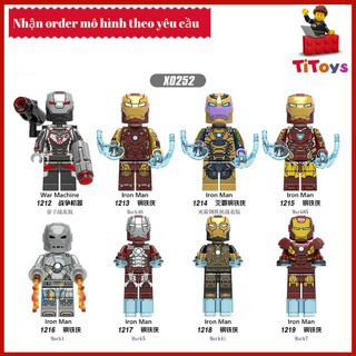Minifigures Các Nhân Vật End Game Iron Man - Đồ Chơi Lắp Ghép Xếp Hình Mô Hình Mini Iron Man EndGame XINH X0252