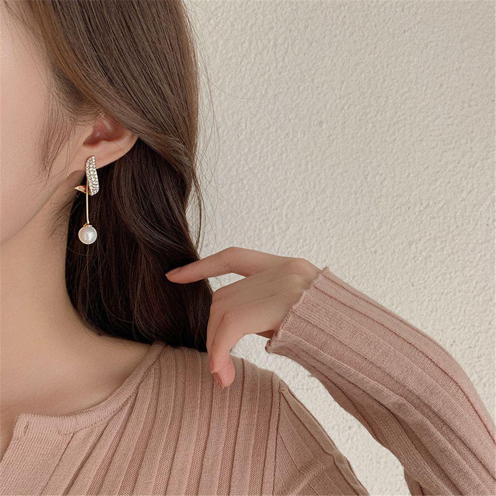 Borag Ngọc Trai|Bông Tai Thả Tua Rua Thời Trang Cho Nữ