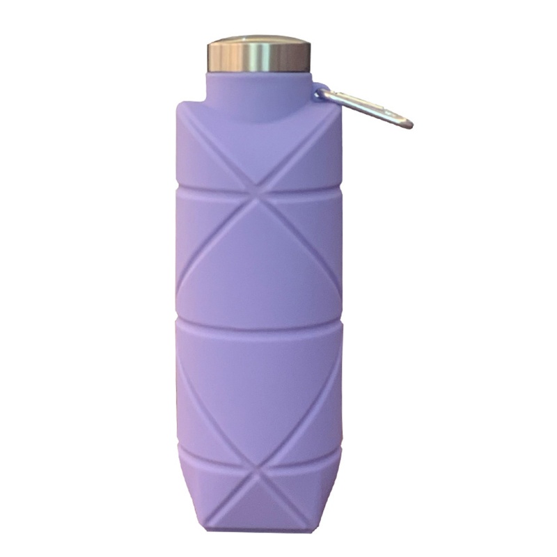 Bình nước silicone 700ml có thể gấp gọn chống tràn tiện dụng mang theo du lịch / tập thể thao