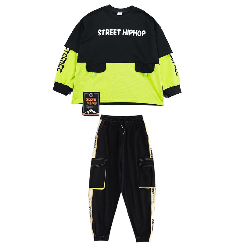 Áo Khoác Nhảy Hip-Hop Đường Phố Thời Trang Mùa Thu Cho Bé Trai Và Bé Gái A3