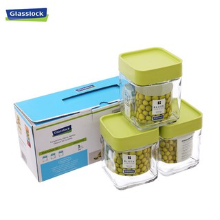 [GLASSLOCK] Bộ 3 lọ đựng gia vị IG803 - Made in Korea