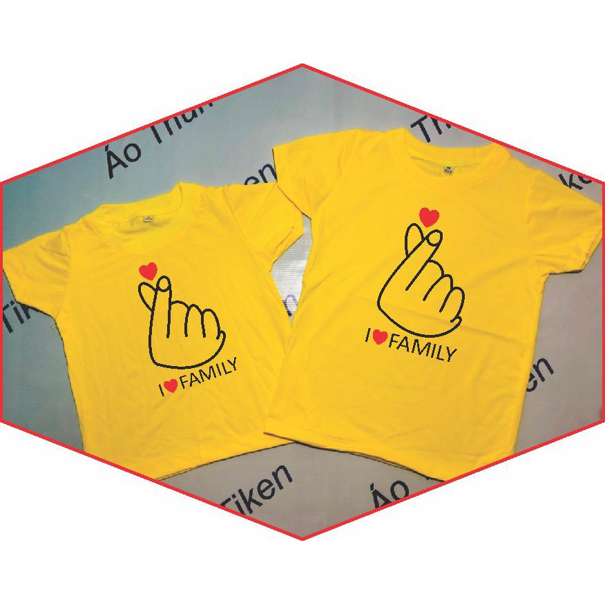 ÁO THUN GIA ĐÌNH IN THẢ TIM SIÊU HÓT SIÊU ĐẸP