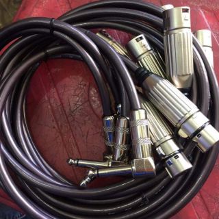 Dây tín hiệu đầu 6ly cong đầu canon