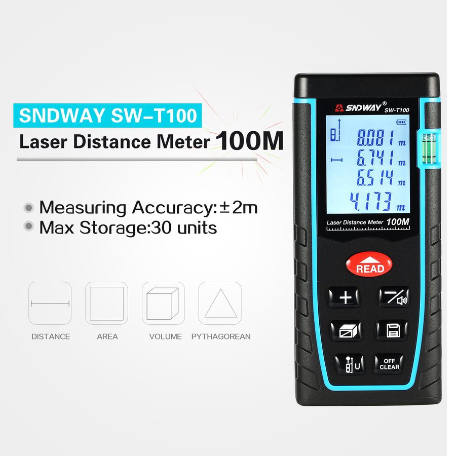 Thiết bị đo khoảng cách bằng laser SNDWAY 100m