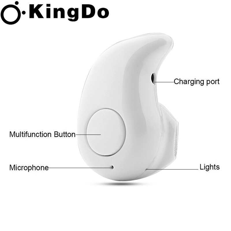 Tai Nghe Bluetooth S530 Nhét Tai V4.1 Ear-Pod Siêu Nhỏ Có Nghe Nhạc (Trắng)Đồng hồ LED Mi miễn phí