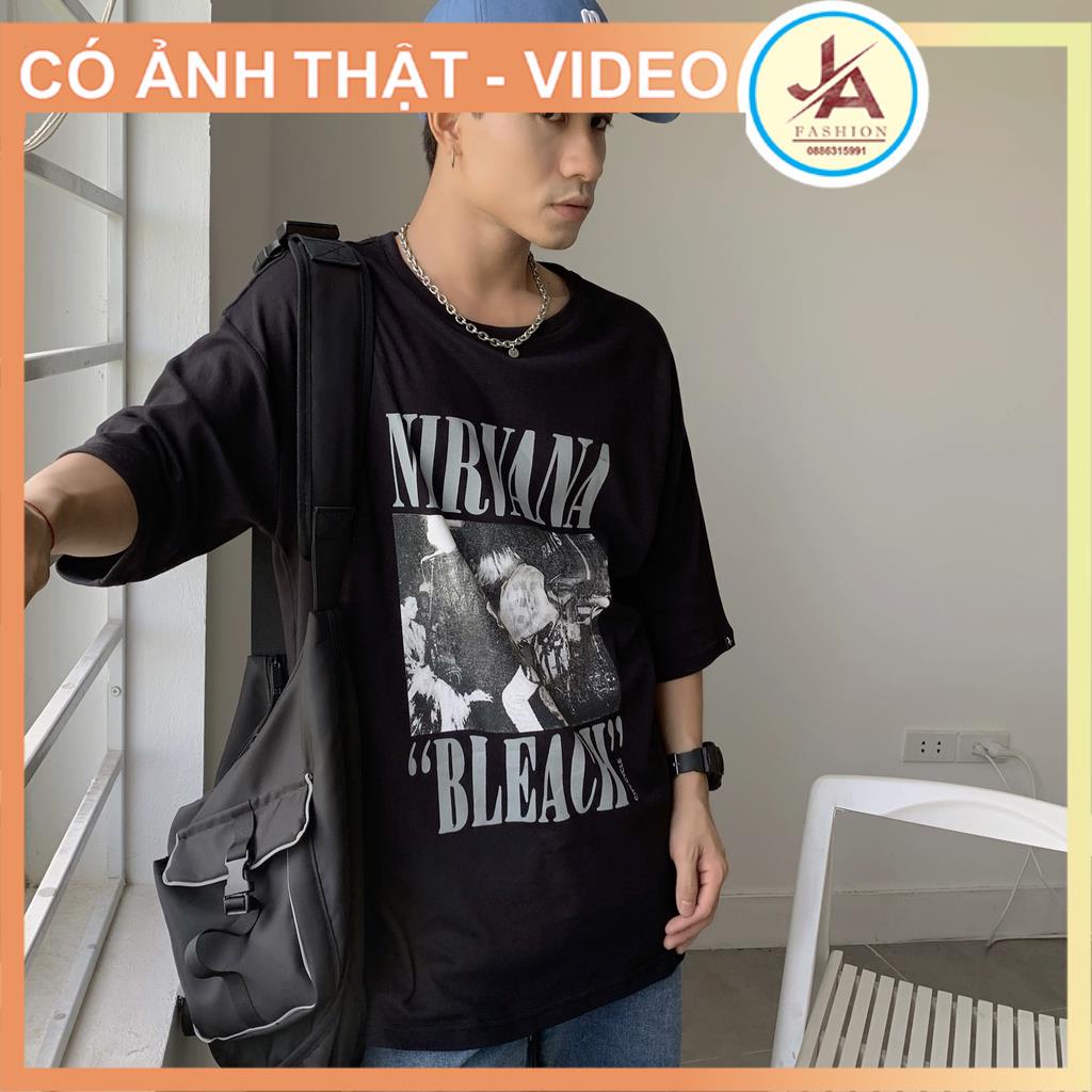 Áo thun nam nữ Nirvana Bleach - Áo  phông tay lỡ Unisex form rộng Local Brand