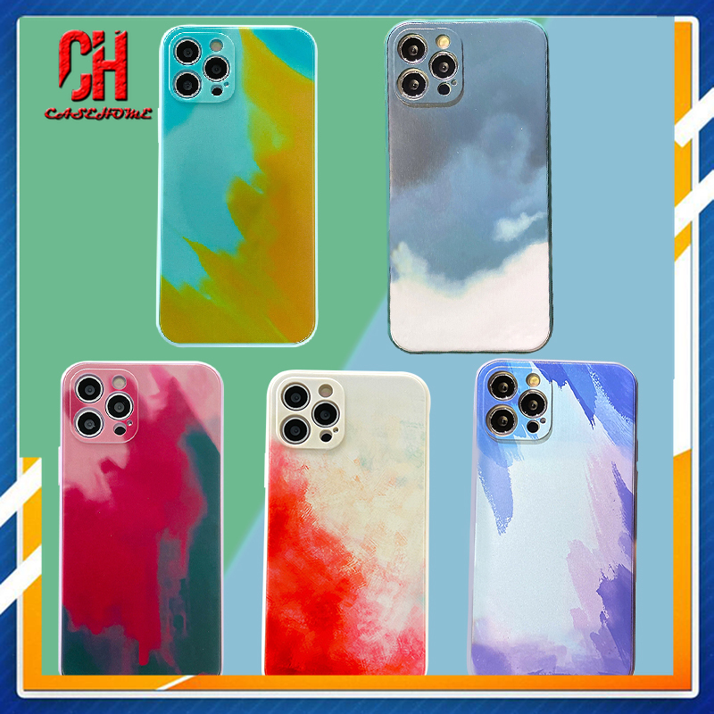 Ốp Lưng Silicone Chống Sốc Màu Nước Cho Oppo A31 A12 Reno 4 A5 2020 A3S A9 2020 Reno 5 Find X3Lite A11 A1K A11K A12S Reno 5k A12E C15 C12 C11 C1 C2