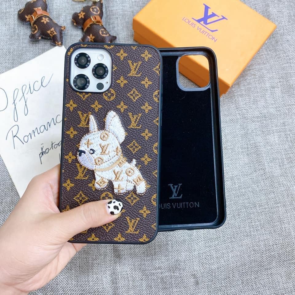 Ốp lưng iphone COMBO HỌA TIẾT L V CHÓ THÊU LÓT LÔNG 7plus/8/8plus/x/xs/xs max/11/11 pro/11 promax/12/12pro/12promax | BigBuy360 - bigbuy360.vn