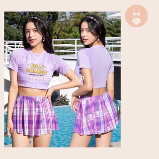 Đồ bơi nữ áo rời váy quần rời