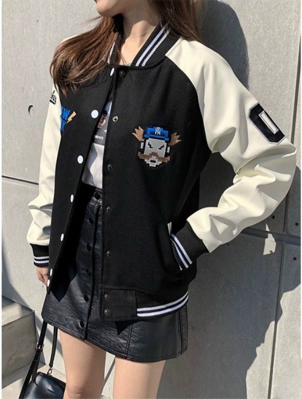 [FREESHIP] ❤ÁO KHOÁC DÙ BOMBER NÚT BẤM   NEW YORK❤ ÁO KHOÁC DÙ, ÁO KHOÁC NỮ,  Không nhăn nhão, không phai màu | BigBuy360 - bigbuy360.vn