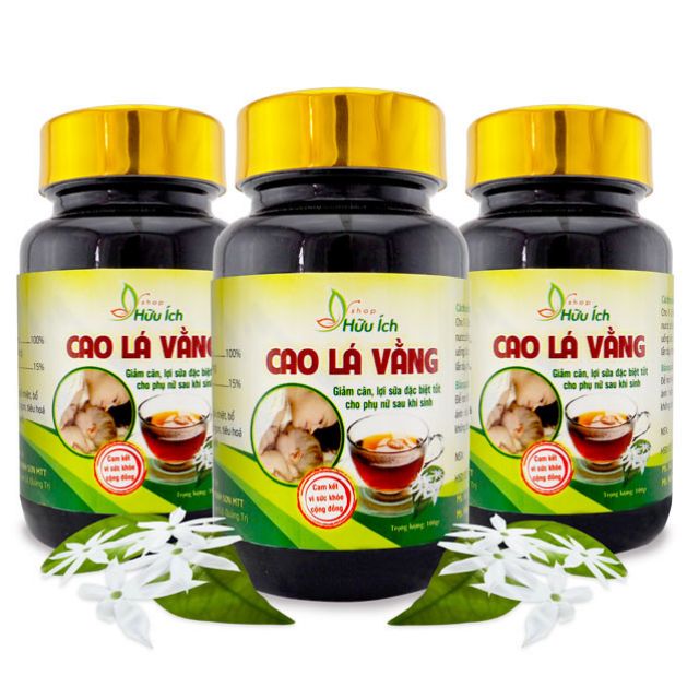  CAO LÁ VẰNG LỢI SỮA+GIẢM CÂN 100GR(Hàng CTy có ATVSTP)