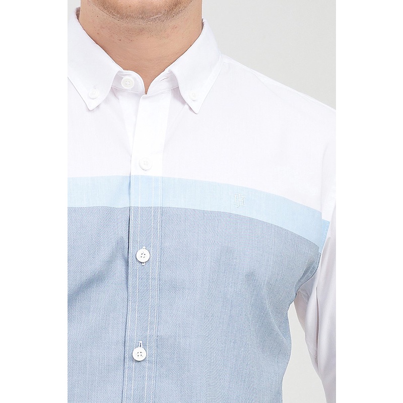 Áo sơ mi nam tay dài phối màu , thời thượng, lịch lãm, chỉn chu John Henry - WS22SS09C-LCUS