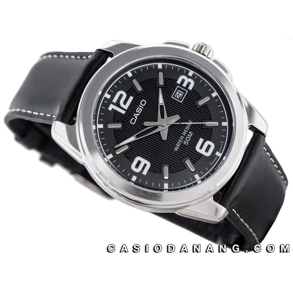 Đồng hồ nam dây da Casio chính hãng Anh Khuê MTP-1314L-8AVDF