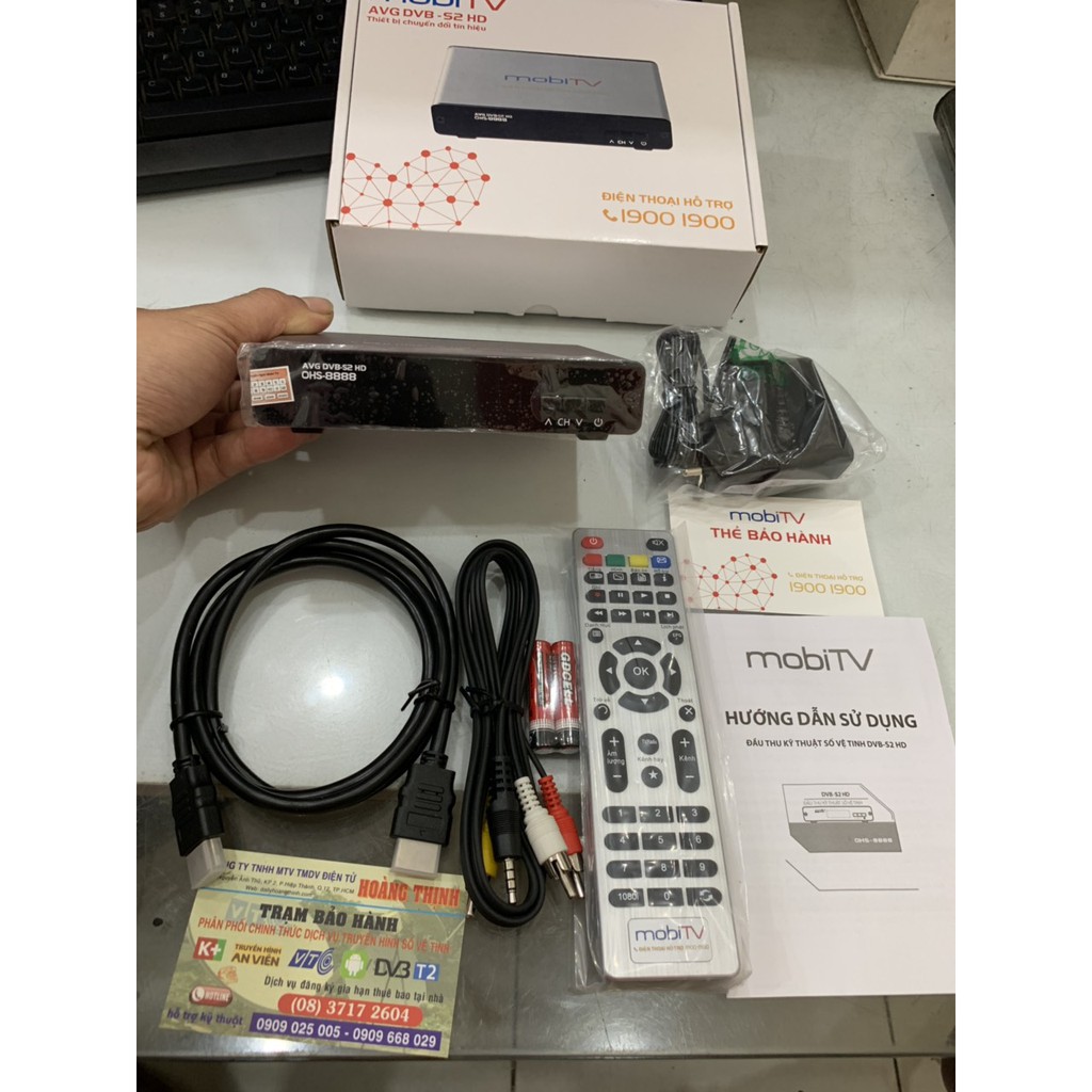 Trọn Bộ Đầu Thu MobiTV F365 S2 HD có 3 tháng thuê bao Dùng Chảo Xem VTV3,6, TodayTV, THVL1,2, HTV3 Miễn Phí