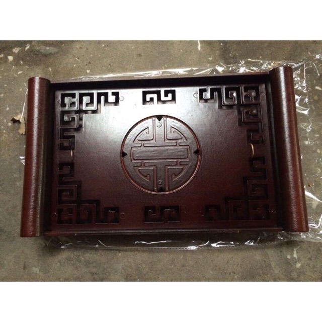 Khay trà giả gỗ