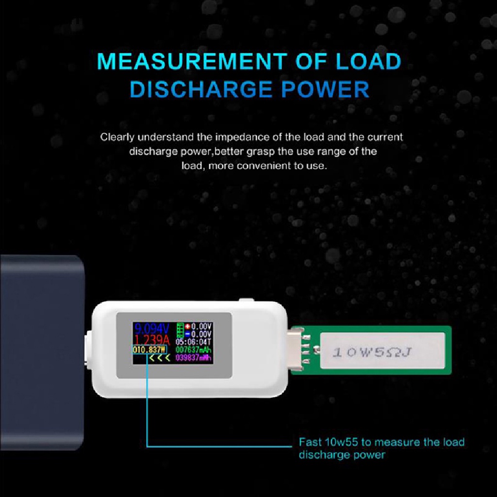 Thiết bị đo điện áp kĩ thuật số có màn hình giao diện USB Type C chất lượng cao