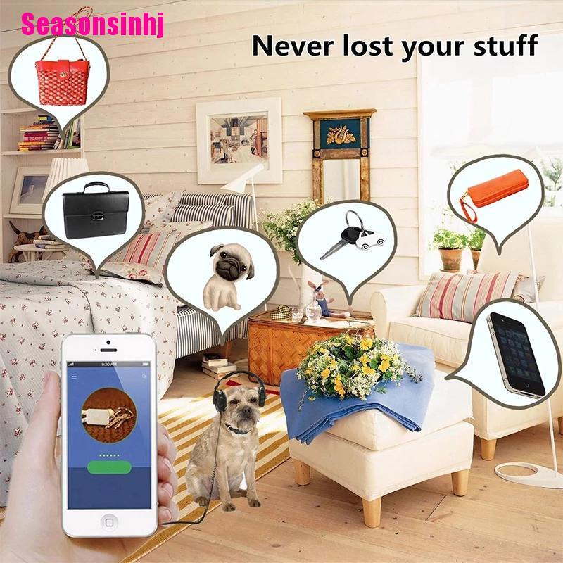 【Seasonsinhj】Pet Smart GPS Tracker Mini -Lost Waterproof Bluetooth Locator Trac