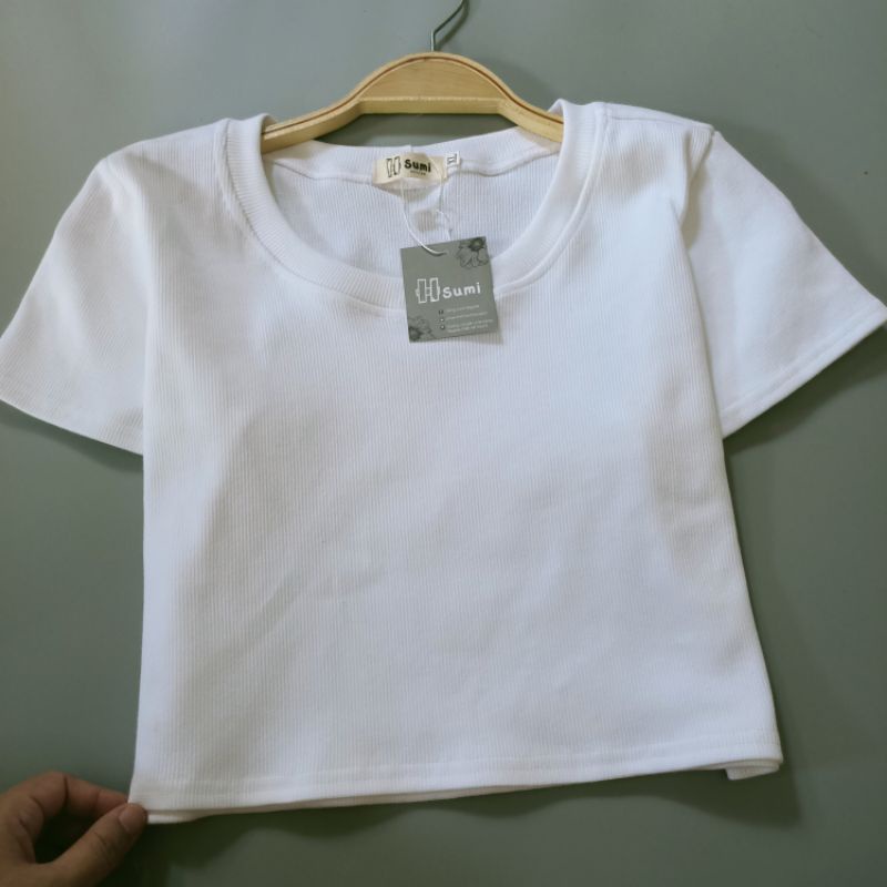 Áo Croptop cổ tròn Bigsize Hsumi