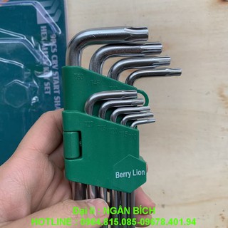 (Qúa rẻ) Bộ lục giác hoa thị BerryLion sư tử 9 chi tiết