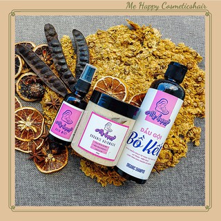 Combo Gội Bồ Kết Cô Đặc & Ủ Tóc Bồ Kết & Xịt Tinh Chất Bồ Kết Giảm Rụng Tóc, Giúp Mọc Tóc.
