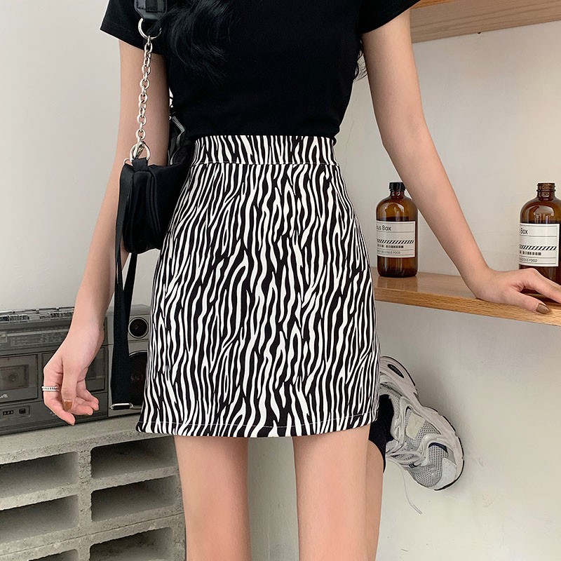 Chân Váy Chữ A Lưng Cao Họa Tiết Sọc Thời Trang Dành Cho Nữ | BigBuy360 - bigbuy360.vn