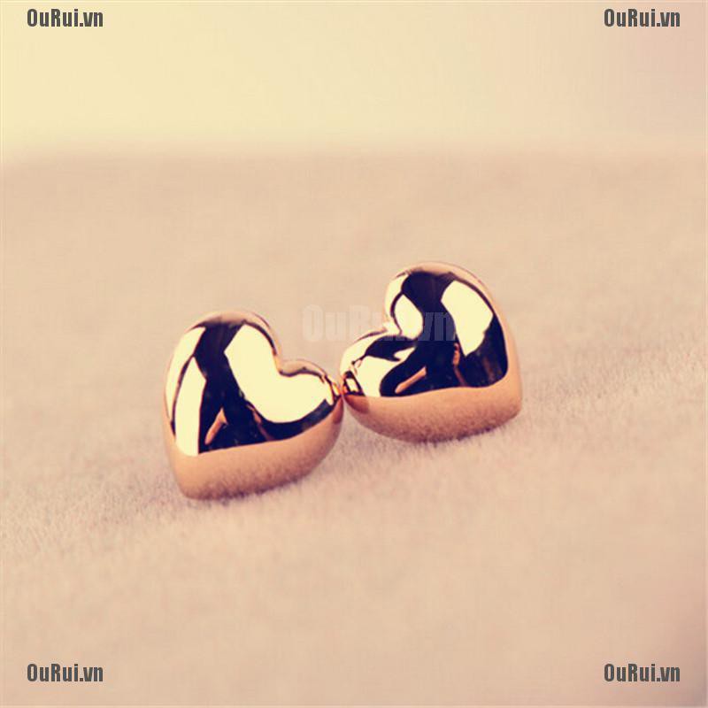 Bông Tai Hình Trái Tim Dễ Thương Cho Nữ