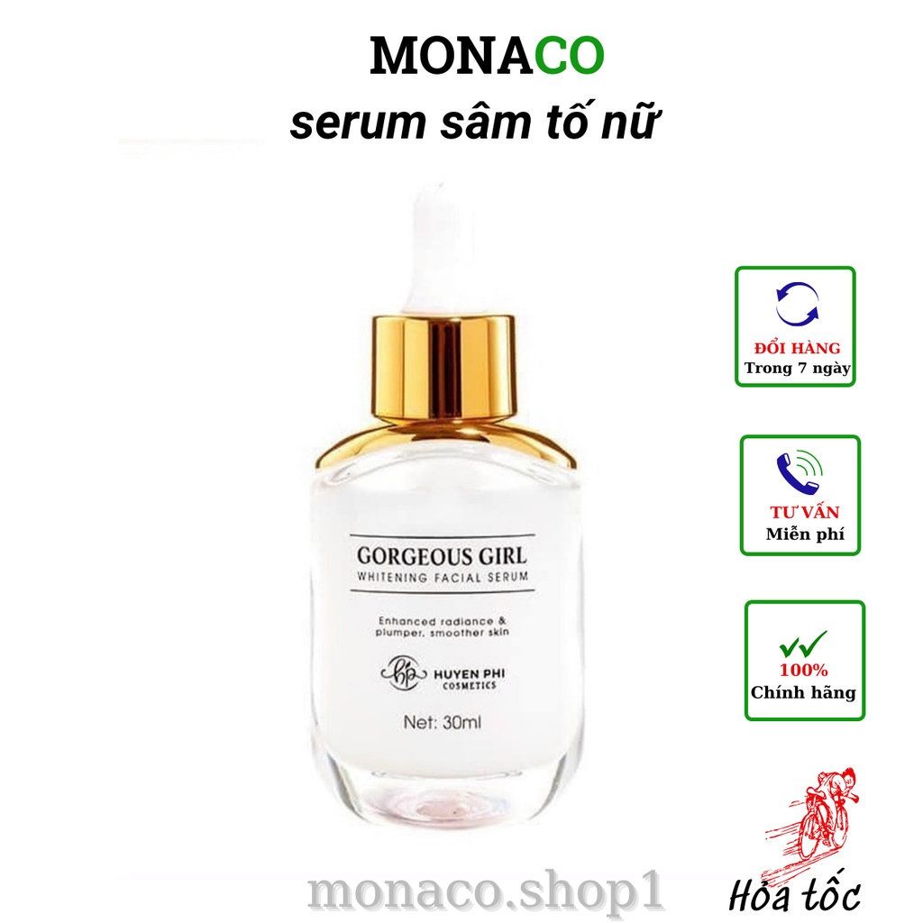 Serum sâm tố nữ Huyền Phi cấp ẩm trắng da tăng độ đàn hồi