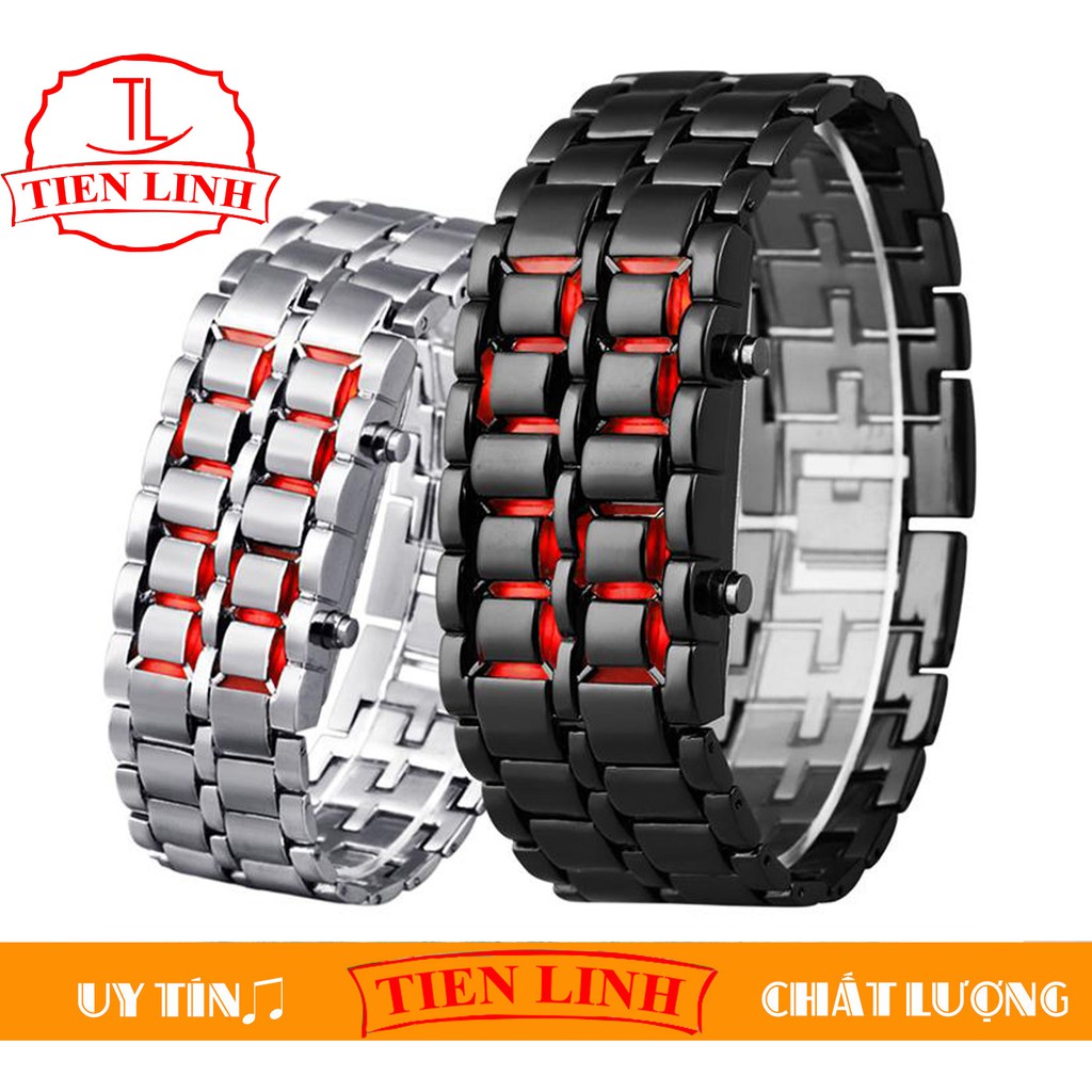 Đồng Hồ Nam LED SAMURAI Cá Tính (Led Đỏ)