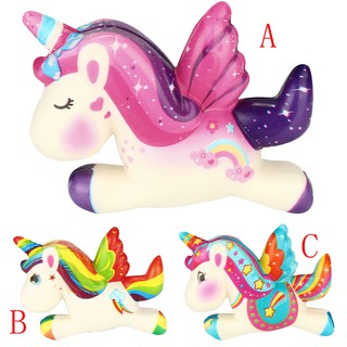 Đồ chơi nắm bóp Squishy hình ngựa một sừng dễ thương