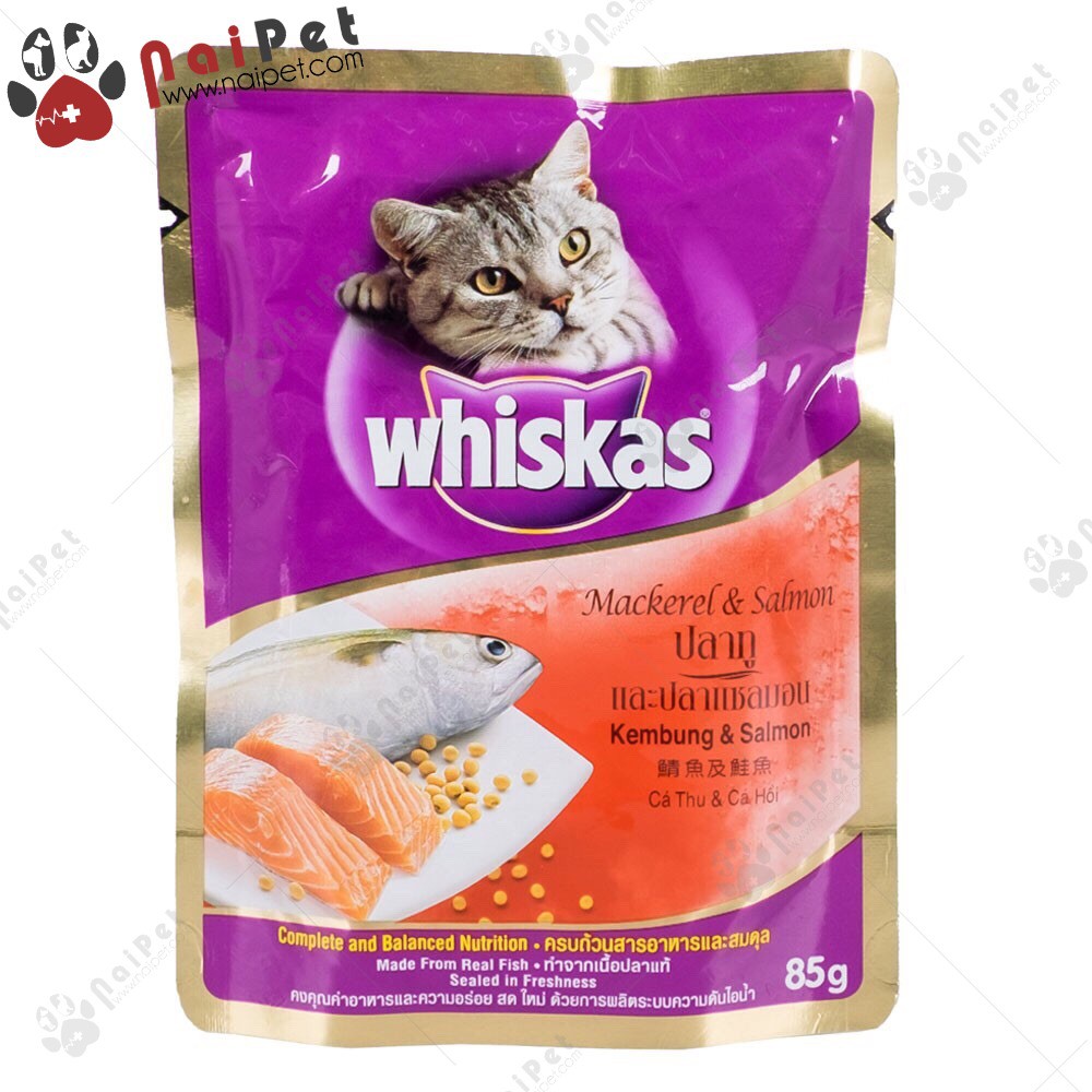 Pate Cho Mèo Whiskas Gói 80g