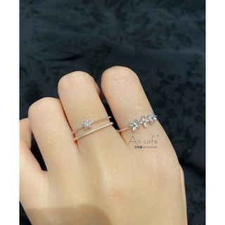 Nhẫn nữ, nhẫn hàn quốc, đá hoa xinh
