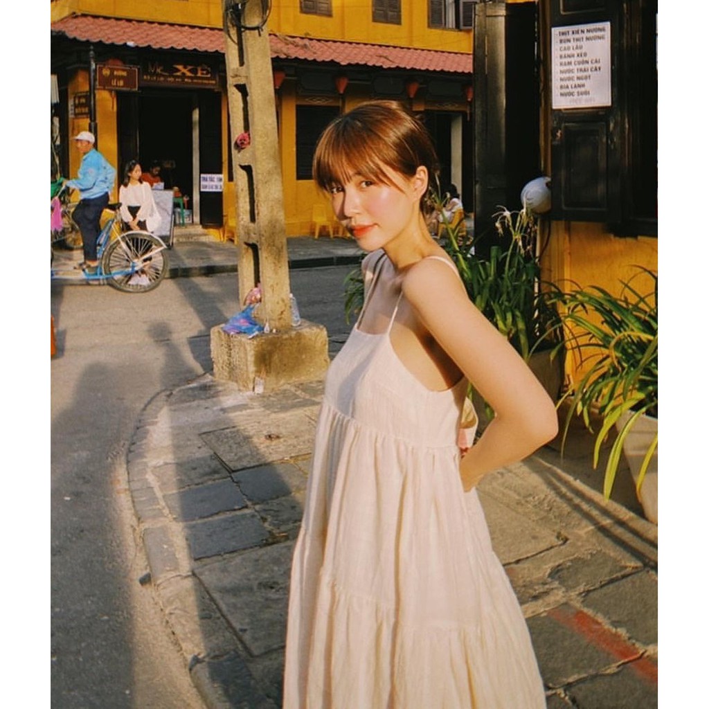  [VIDEO-ẢNH CHỤP THẬT] Đầm váy hai dây babydoll dễ thương dành cho nữ