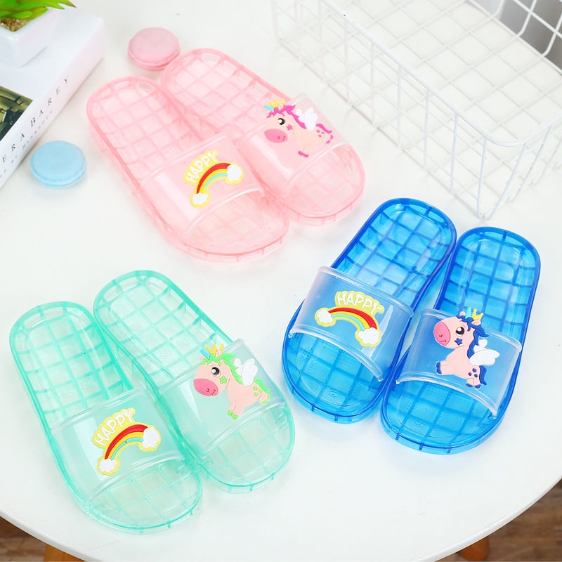 Dép Đi Trong Nhà Đế Mềm Chống Trượt Họa Tiết Hoạt Hình Dễ Thương