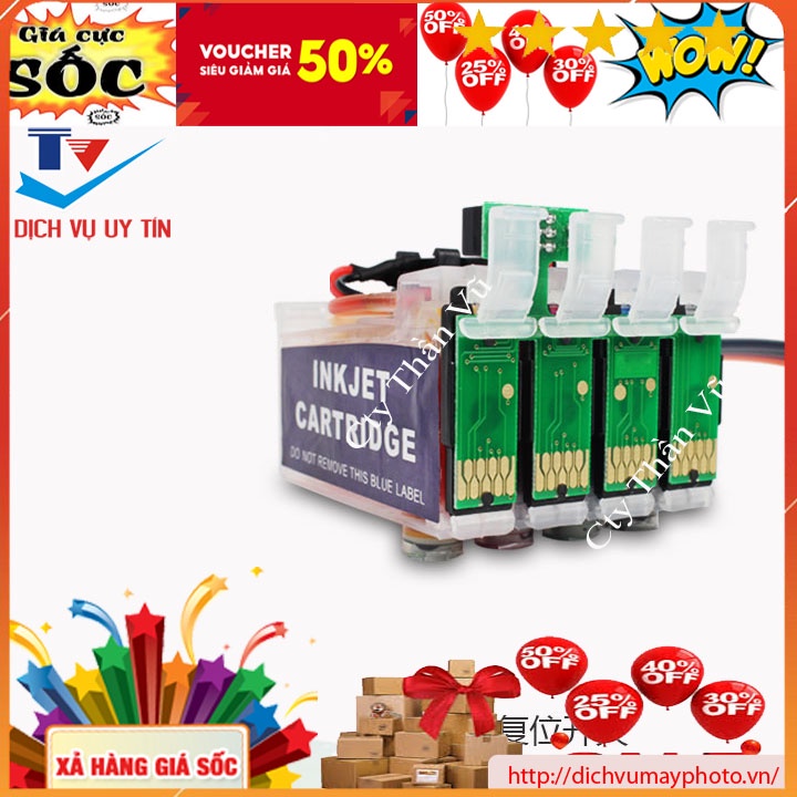 Dẫn mực máy in Epson XP-220 XP-342 XP-200 XP-340 XP-440 XP-202 XP-400 chuẩn chạy ổn định