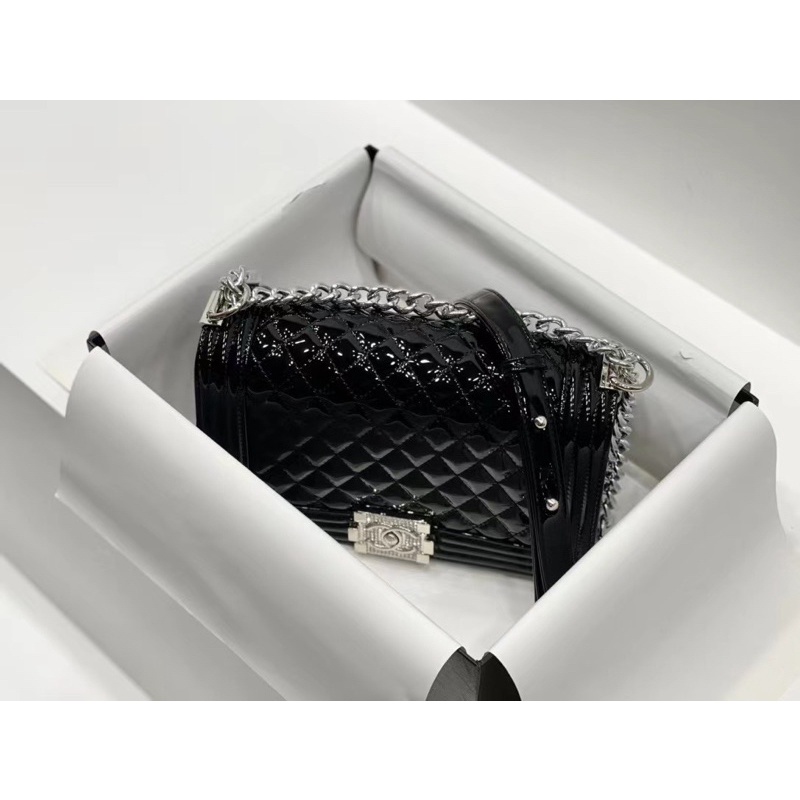 Túi xách nữ Size 25 Da bóng+ Khoá nạm Fullbox nam châm