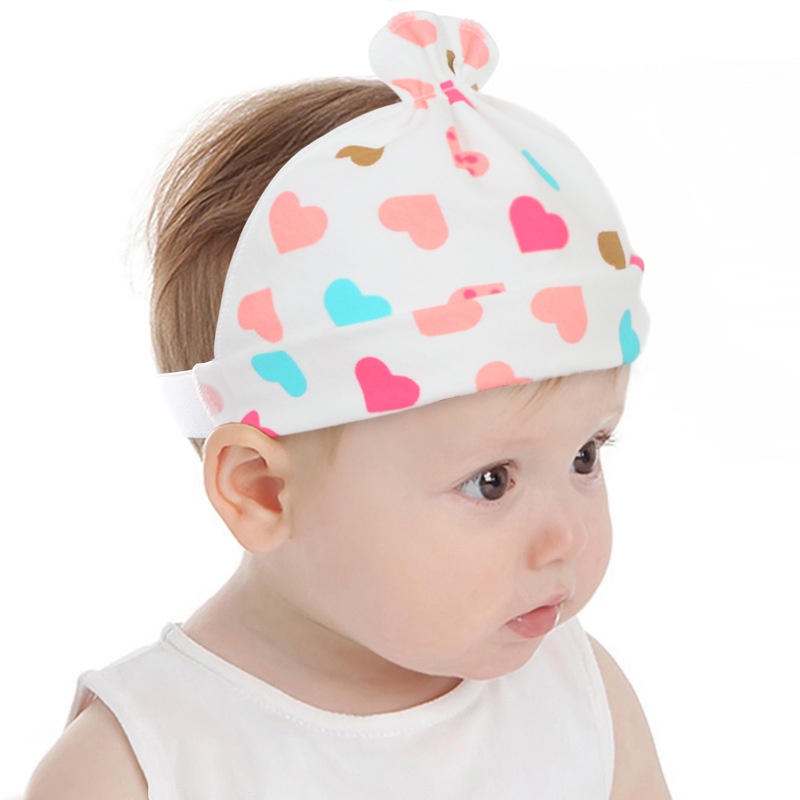 Mũ Cotton In Họa Tiết Xinh Xắn Thời Trang Xuân Hè Cho Bé 0-1 Tuổi