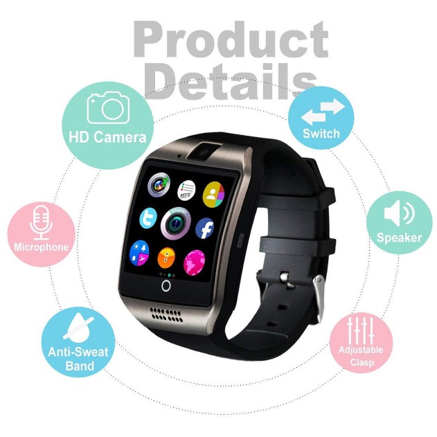 Đồng hồ thông minh SmartWatch Q18 gắn sim độc lập hỗ trợ tiếng việt