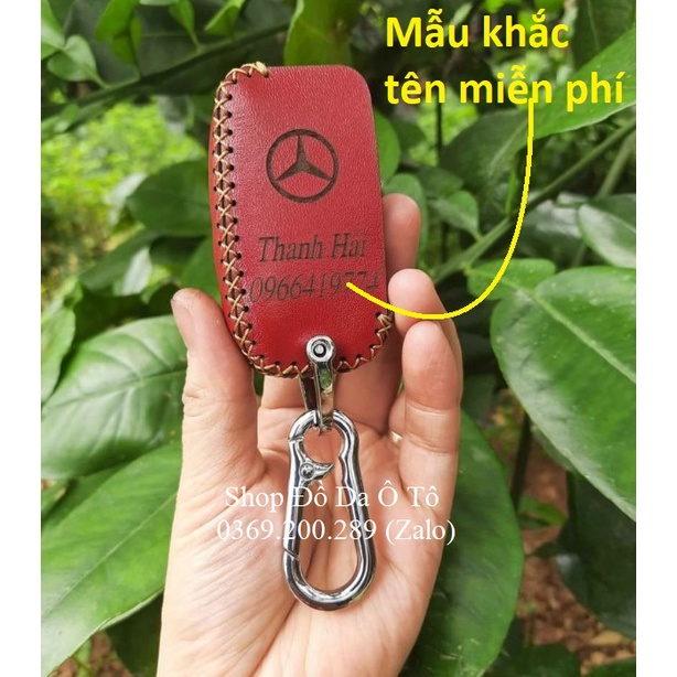 [Đẳng cấp] Bao da chìa khóa Mercedes Sprinter, mec 16 chỗ bằng da bò thật, tặng kèm móc khóa, khắc tên miễn phí