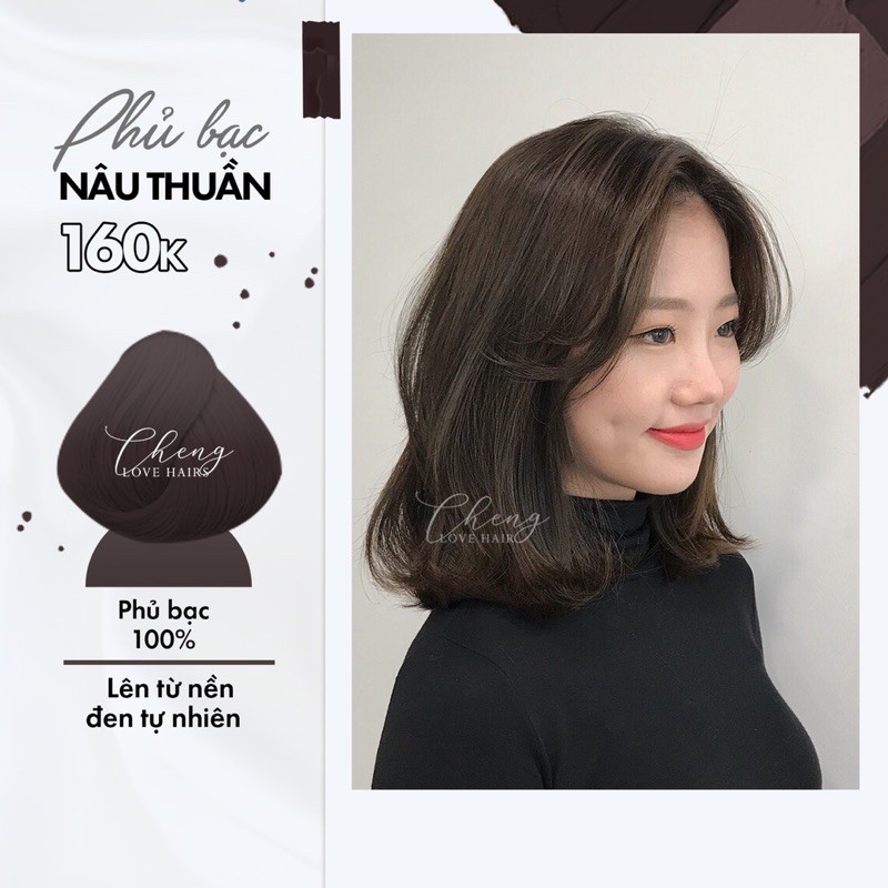  [PHỦ BẠC] Thuốc nhuộm tóc Phủ Bạc màu thời trang cao cấp Chenglovehairs, Chenglovehair